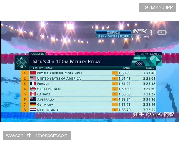 游泳接力赛最后10米逆转，解说声嘶力竭